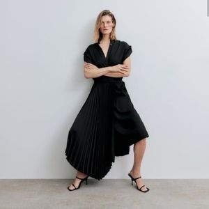 Zara Black Asymmetrical Dress